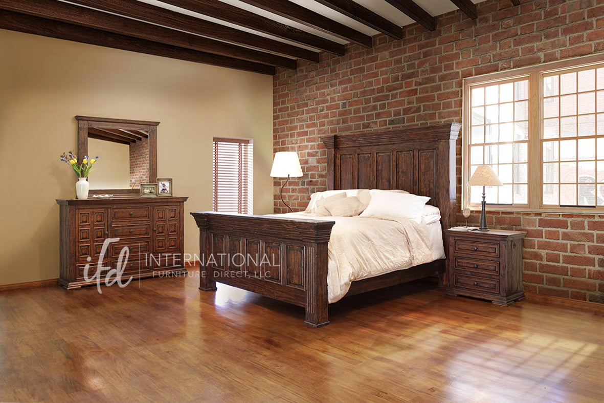 Terra - Queen Bed - Dark Brown