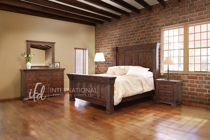 Terra - Queen Bed - Dark Brown