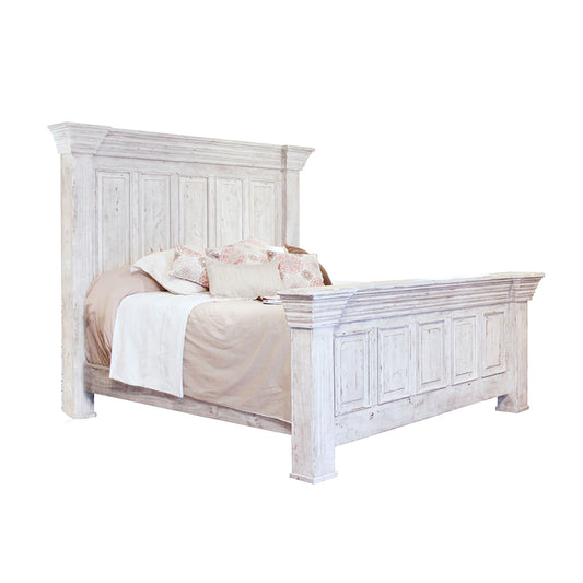 Terra White - Queen Bed - White