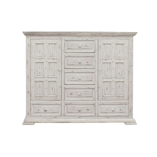 Terra White - Chest With 7 Drawers - Distressed White