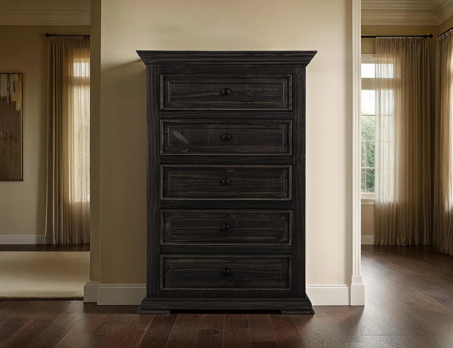 Terra - 5-Drawer Chest - Tricorn Black