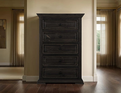 Terra - 5-Drawer Chest - Tricorn Black