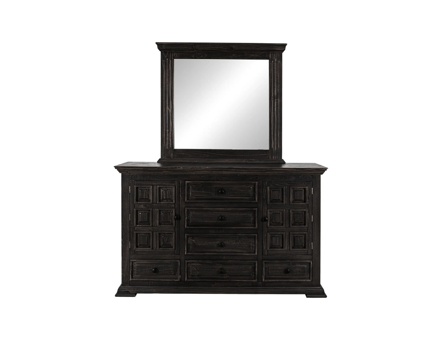Terra - Dresser With 6 Drawer And 2 Doors - Tricorn Black
