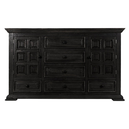 Terra - Dresser With 6 Drawer And 2 Doors - Tricorn Black