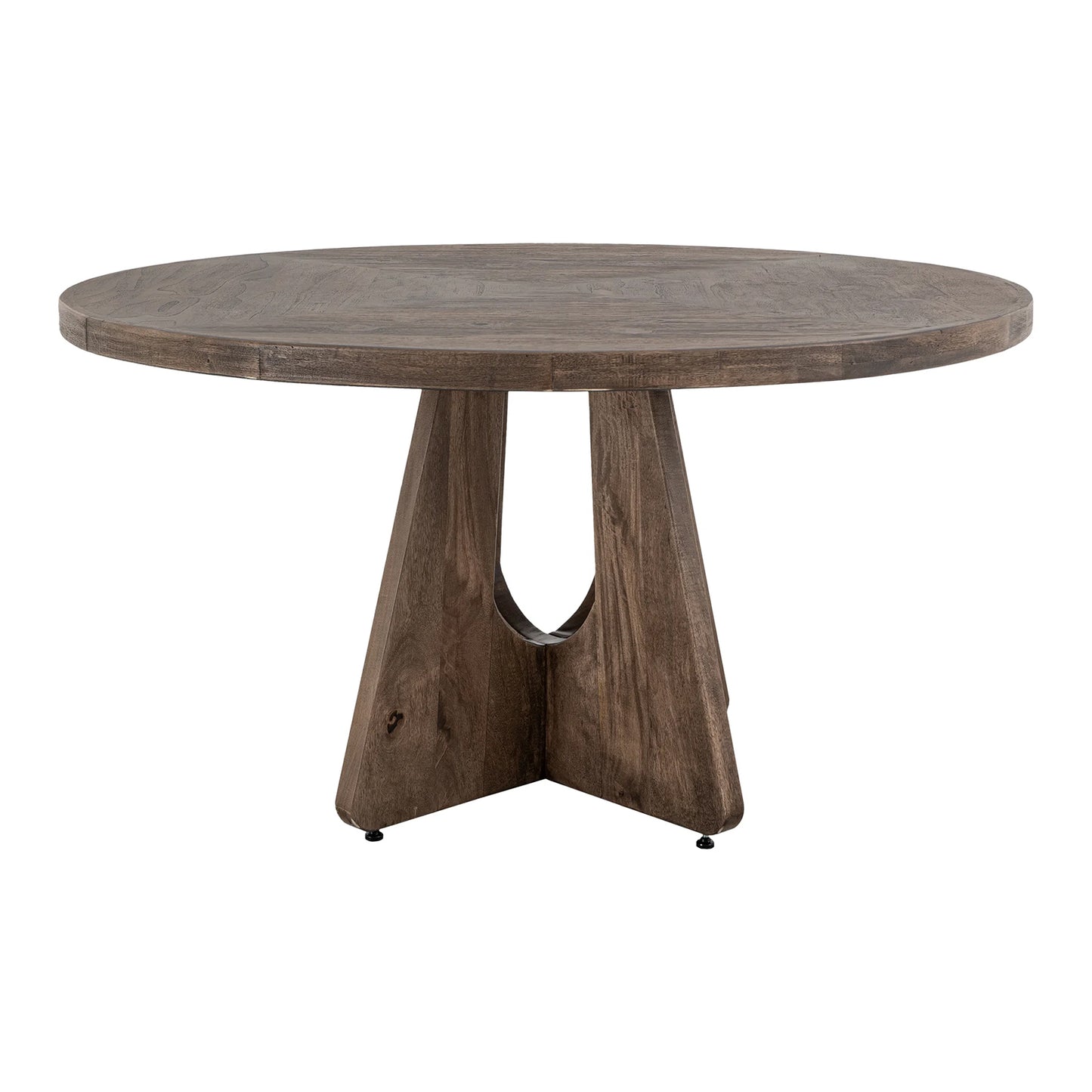 Natural Teca - 47" Table - Quartersawn Oak / Marooned Brown