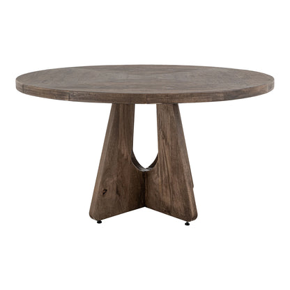 Natural Teca - 47" Table - Quartersawn Oak / Marooned Brown