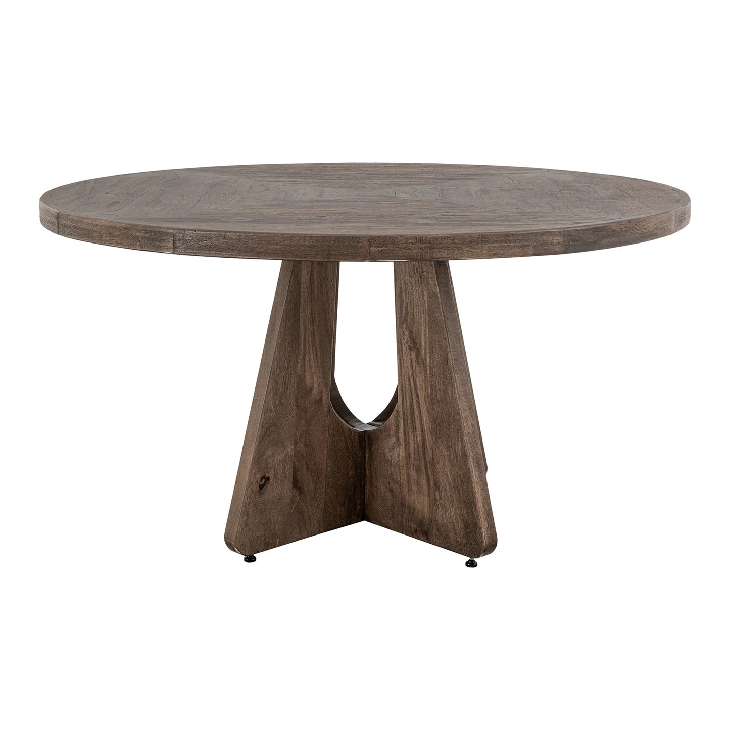 Natural Teca - 55" Table - Quartersawn Oak / Marooned Brown