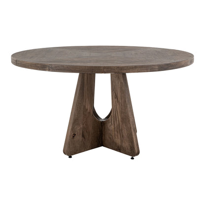 Natural Teca - 55" Table - Quartersawn Oak / Marooned Brown