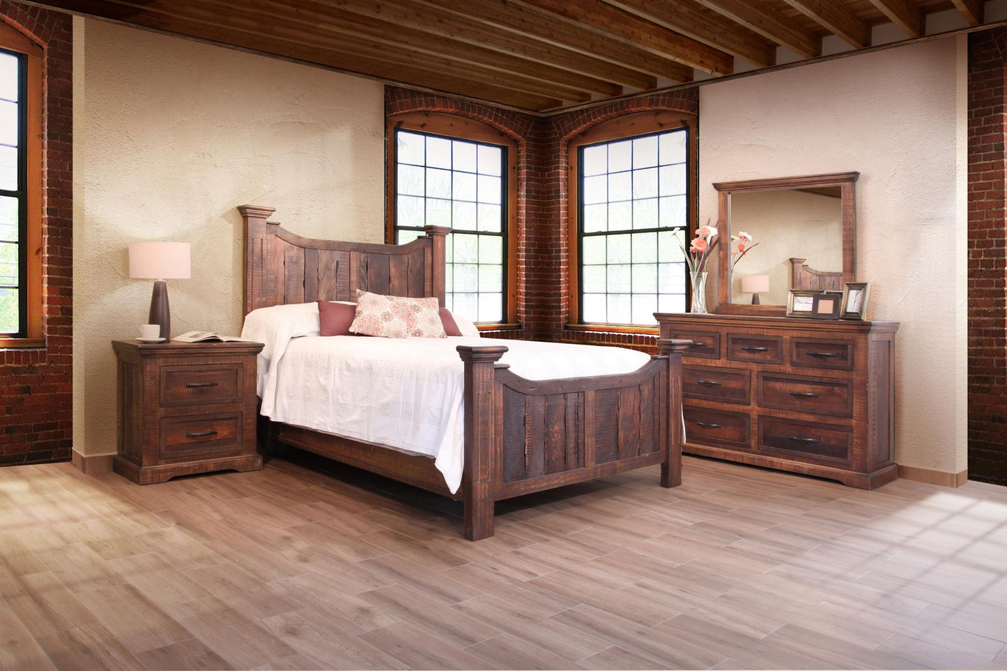 Madeira - Queen Bed - Dark Brown