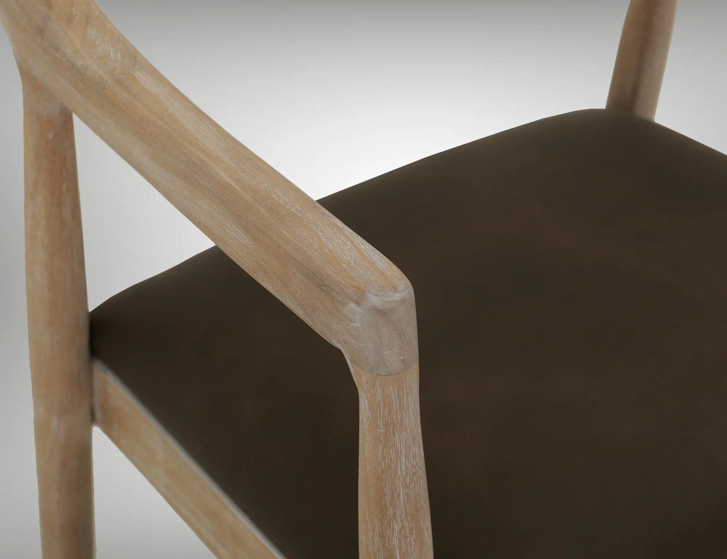 White Teak - Chair - Ivory White