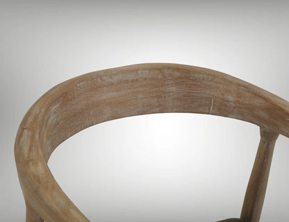 White Teak - Chair - Ivory White