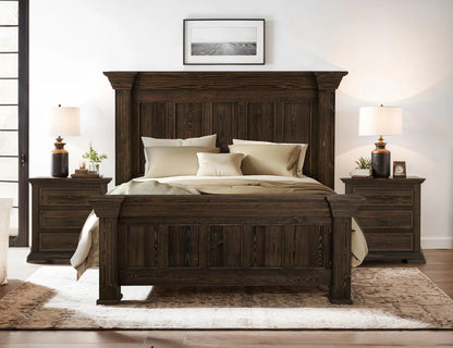 Desire - King Bed - Mahogany Brown