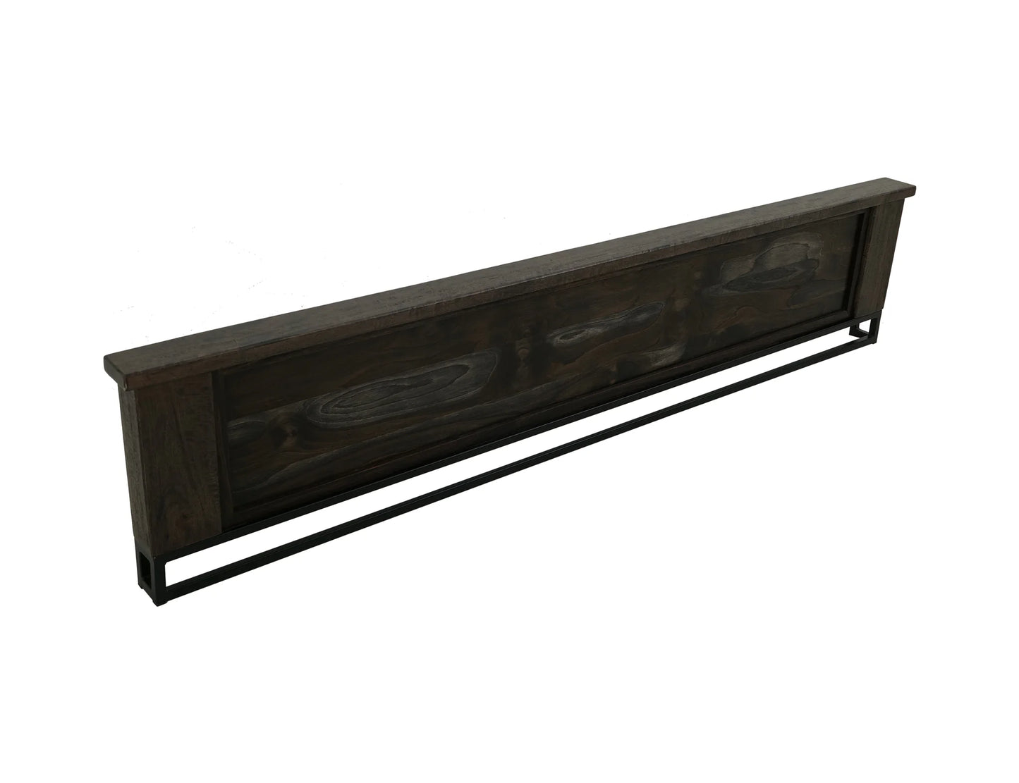 Dark Teak - King Bed - Oil Black