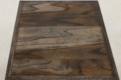 Dark Teak - Chairside Table - Oil Black