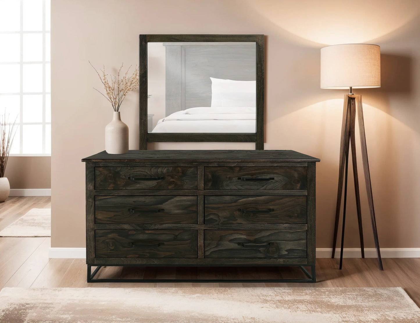 Dark Teak - Dresser - Oil Black