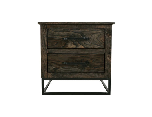 Dark Teak - Nightstand - Oil Black
