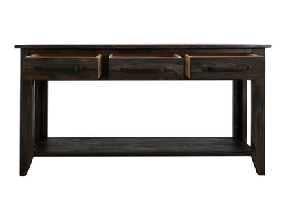 Dark Teak - Sofa Table - Oil Black