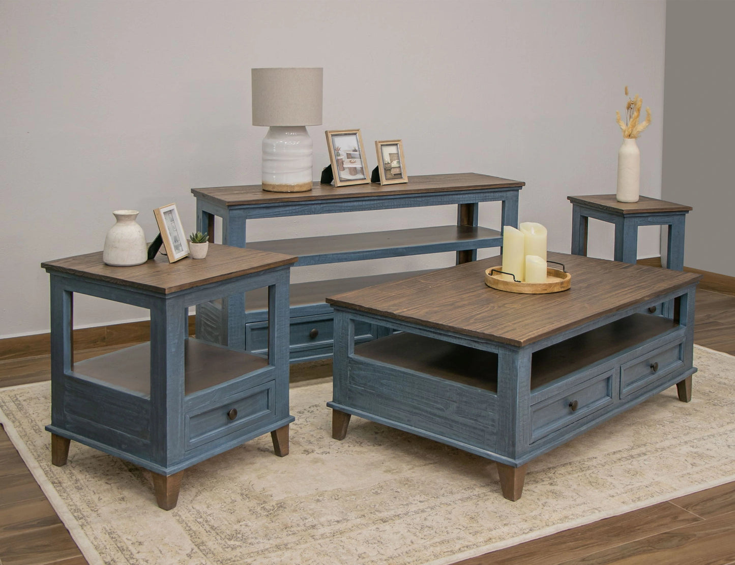 Toscana - Sofa Table - Deep Blue