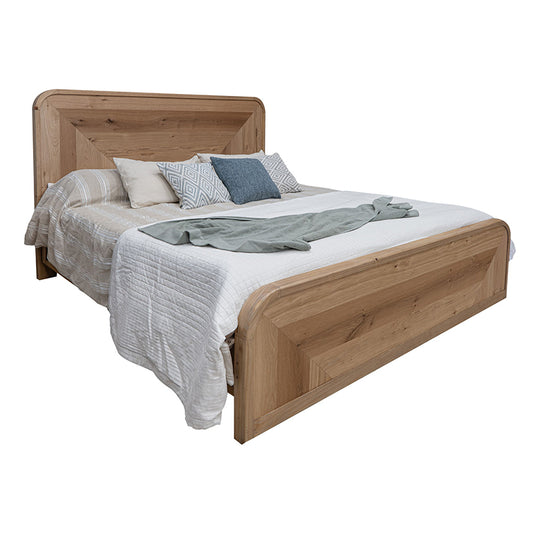 Santa Rosa - Queen Panel Bed - Hazelnut