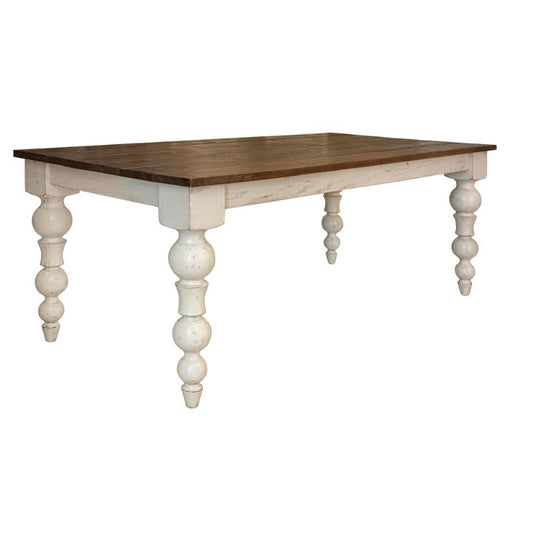 Rock Valley - Table - White / Brown