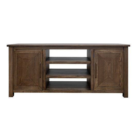 Novus lodge - 2 Doors TV Stand - Walnut Brown