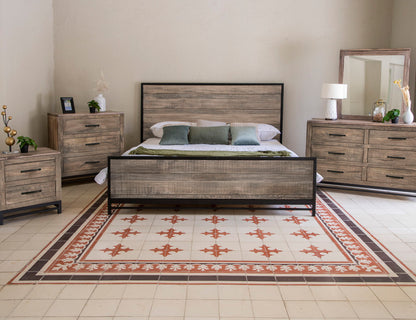 Blacksmith - Queen Bed - Light Brown