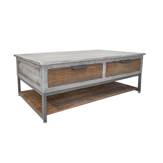 Mita - Cocktail Table - Honey Brown / Light Gray