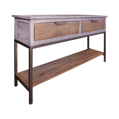 Mita - Sofa Table - Honey Brown / Light Gray