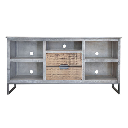 Mita - TV Stand / Console - Honey Brown / Light Gray