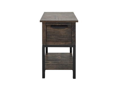 Dark Mita - Chairside Table - Cedar Brown