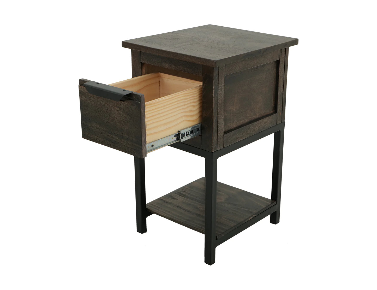 Dark Mita - Chairside Table - Cedar Brown