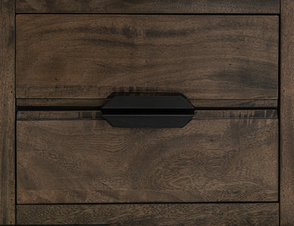 Dark Mita - Chairside Table - Cedar Brown