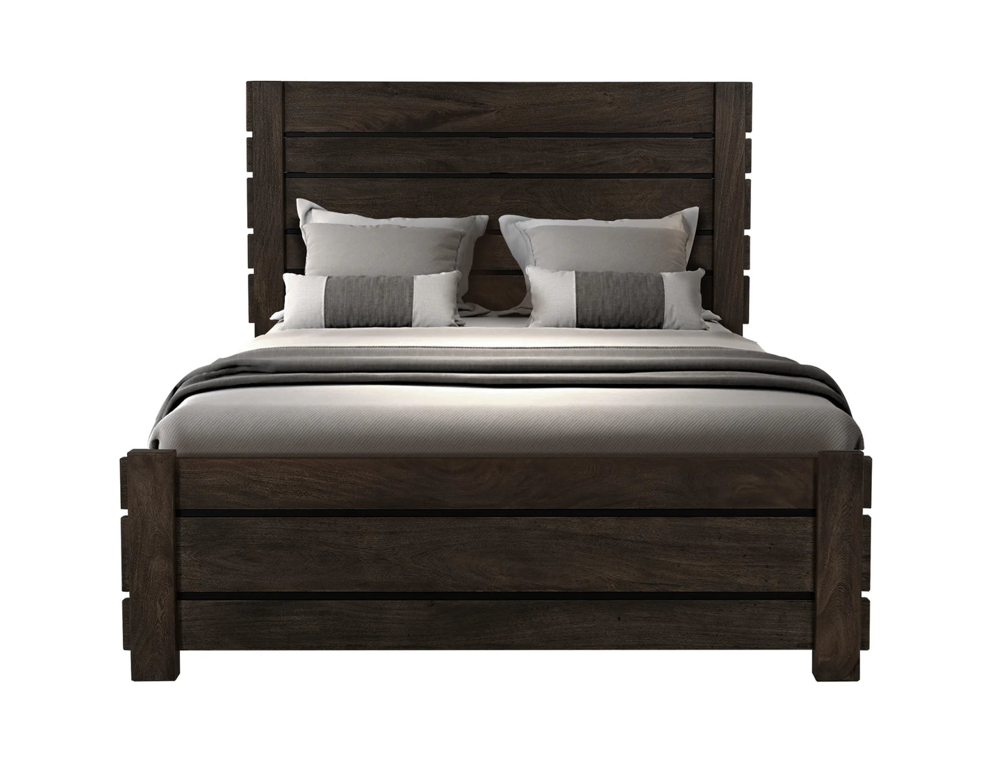 Black Merida - Queen Bed - Ink Black
