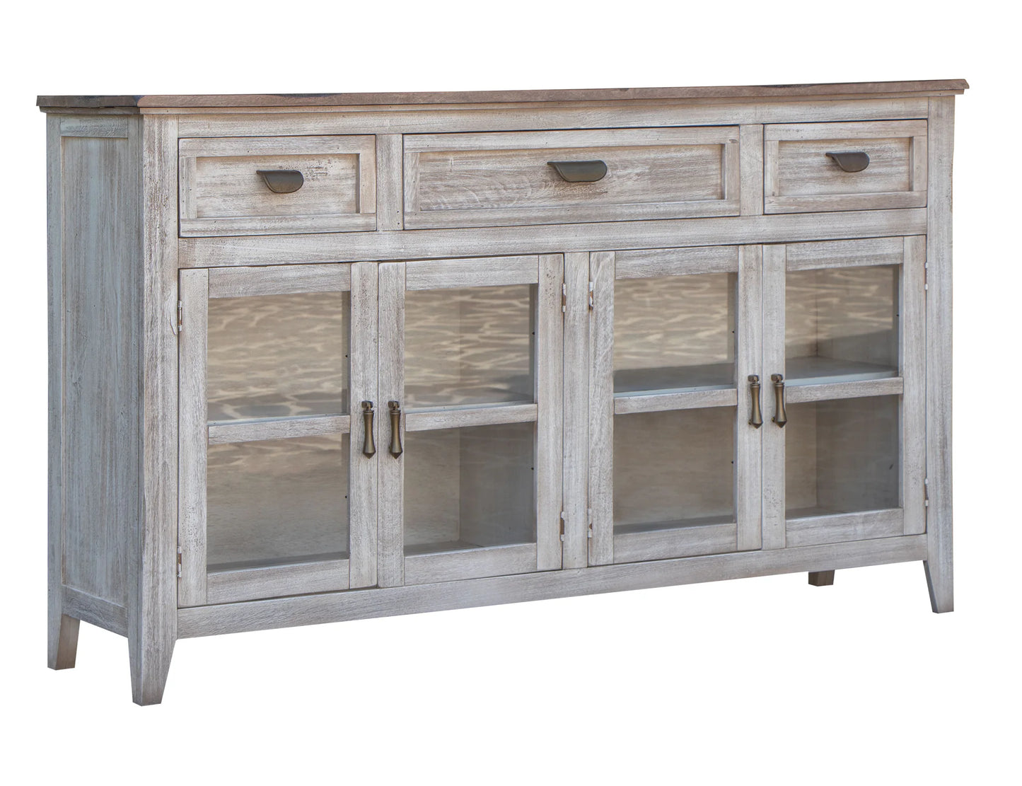 Sahara - Console / TV Stand / Buffet - Light Cream / Brown Caramel