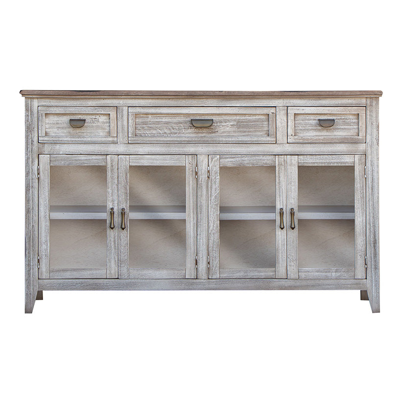 Sahara - Console / TV Stand / Buffet - Light Cream / Brown Caramel