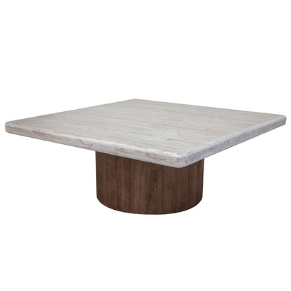 Sahara - Square Cocktail Table - Light Cream / Brown Caramel