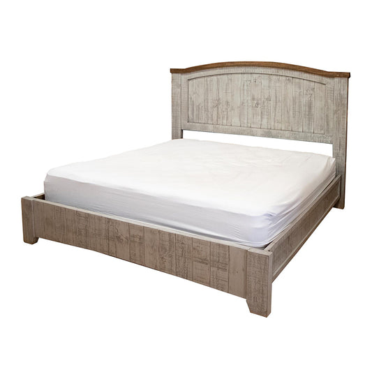 Pueblo Gray - California King Bed - Pearl Silver