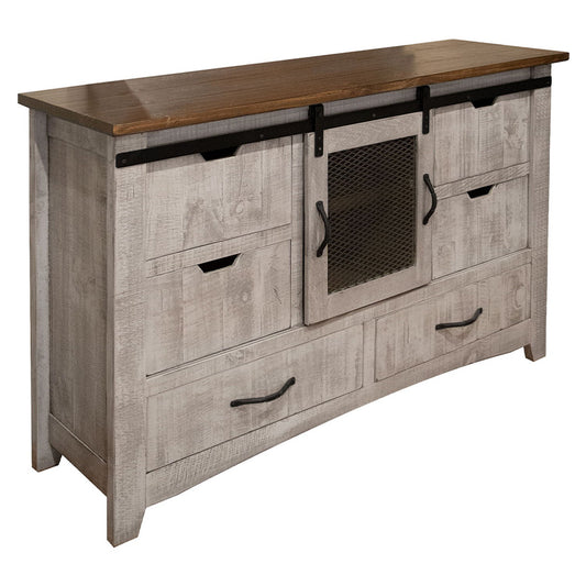 Pueblo Gray - Dresser - Light Gray / Brown