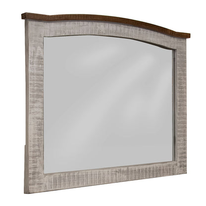 Pueblo Gray - Mirror - Light Gray / Brown