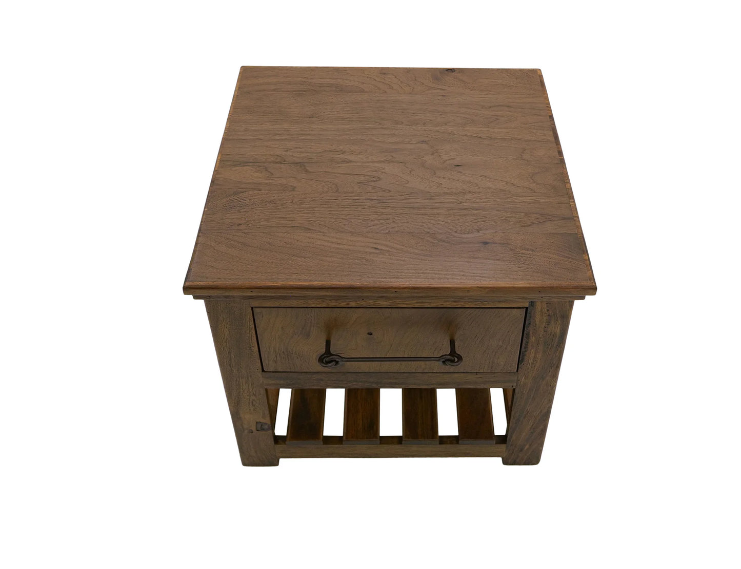 Walnut - 1 Drawer End Table - Walnut Brown