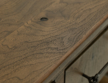 Walnut - 1 Drawer End Table - Walnut Brown