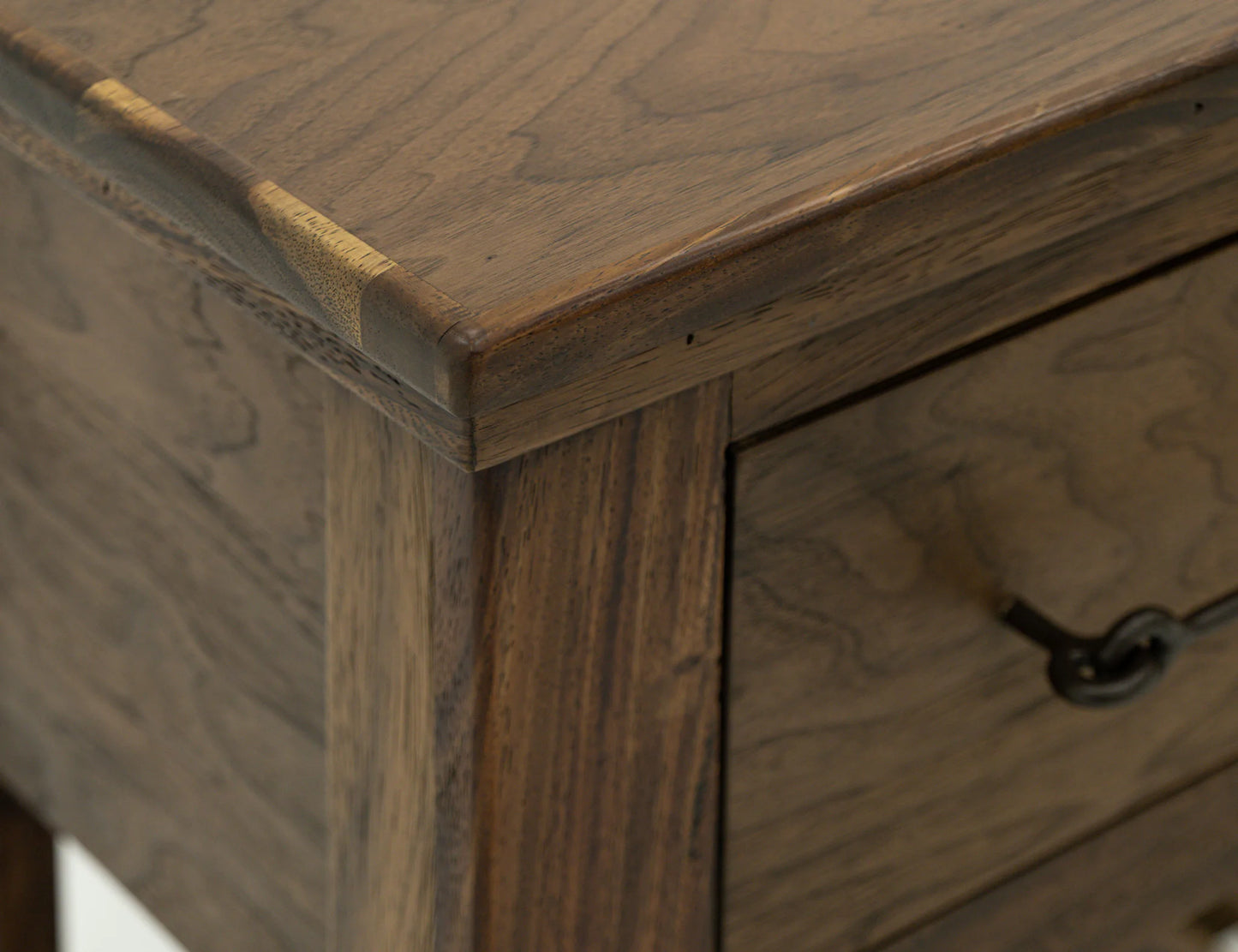 Walnut - 1 Drawer End Table - Walnut Brown