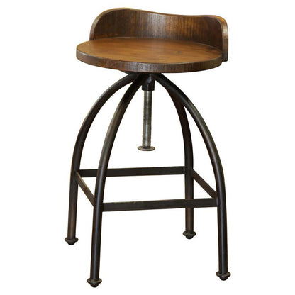 Pueblo - Swivel Stool - Deep Brown