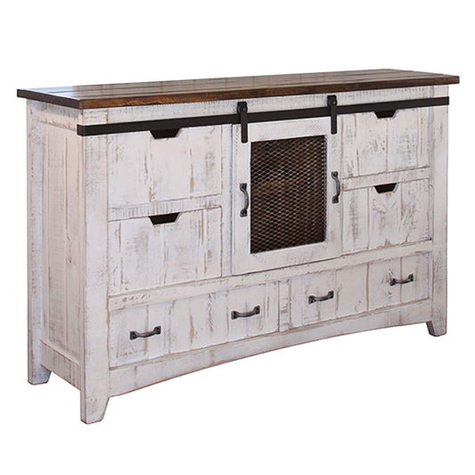 Pueblo White - Dresser - Antiqued White