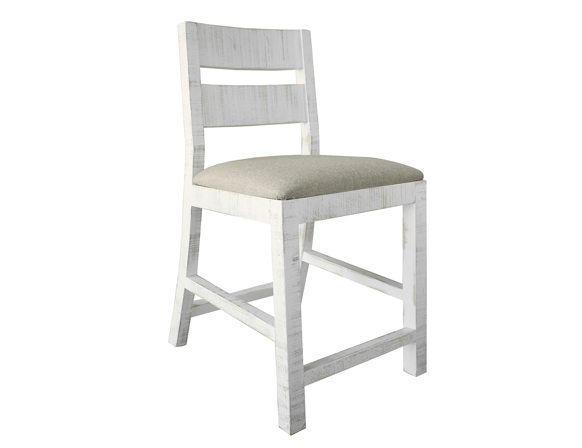 Pueblo White Stool Antiqued White Furniture Warehouse Ohio