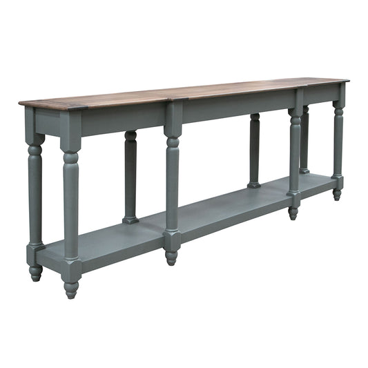 Tiffany - 94.5" Sofa Table - Green / Brown