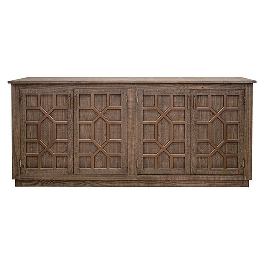 London - 4 Door Console - Walnut Brown