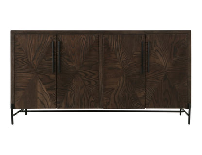 Black Verona - 4-Door Console - Deep Forest Brown
