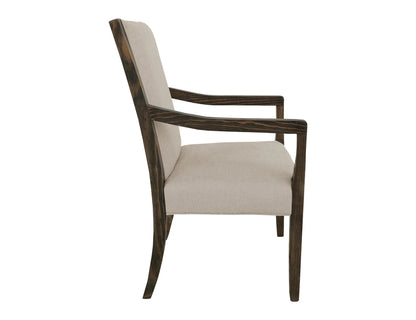 Black Verona - Upholstered Dining Armchair - Ivory