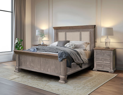 Catalina - Queen Bed - Pearl Silver